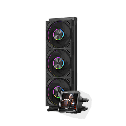 Система жидкостного охлаждения PcCooler DT360 ARGB Display BK, вентилятор 120 мм, AM4, AM5, LGA1200, LGA1700, LGA1851