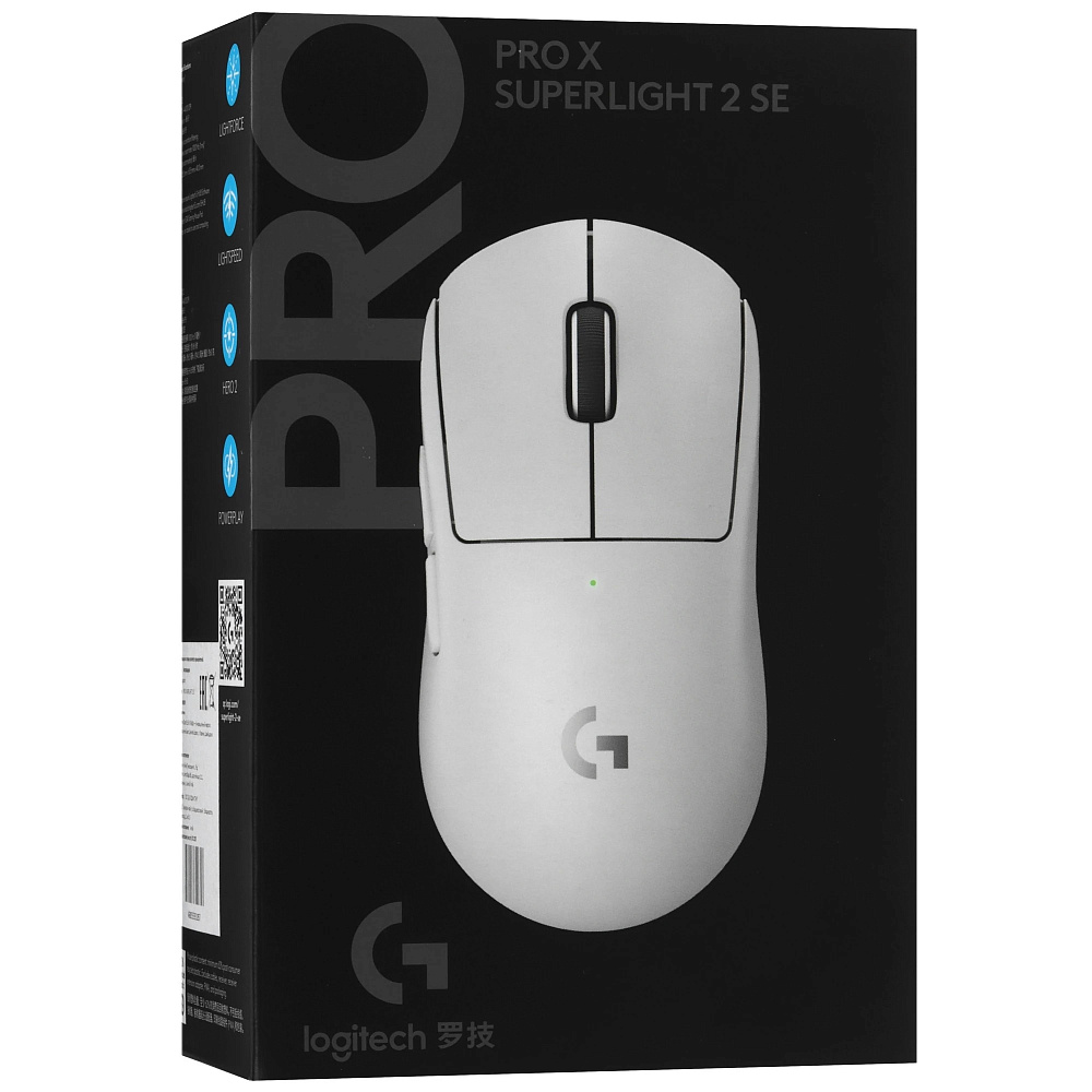 Мышь Logitech G PRO X SUPERLIGHT SE, USB-A, радиоканал, белый, фото 9