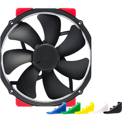 Корпусной вентилятор Noctua Cooler NF-A15 HS-PWM chromax.black.swap, вентилятор 140 мм, 1500 об/мин, чёрный
