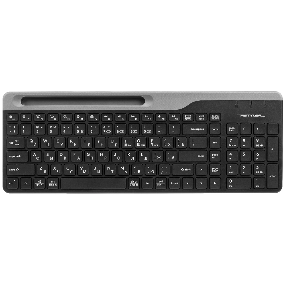 Комплект клавиатура и мышь A4Tech + Fstyler FB2535C, беспроводное подключение, USB-A, чёрный, фото 2