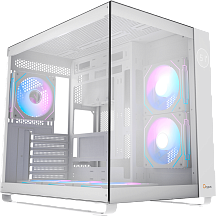 Корпус для ПК Ocypus Iota C70 WH ARGB, Midi Tower, белый, под ATX, mATX, Mini-ITX, подсветка ARGB