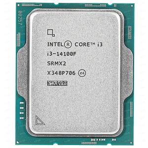 Процессор CPU LGA1700 Intel Core i3-14100F (Raptor Lake, 4C/8T, 3.5/4.7GHz, 12MB, 110W) OEM