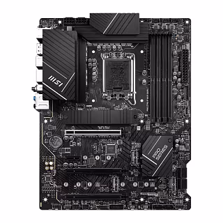 Материнская плата MB MSI INTEL Z790 s1700, 4xDDR5(256GB), HDMI 2.1/DP, 1xPCIe 5.0x16, 1xPCIe 4.0x16, 1xPCIe 3.0x16, 1xPCIe 3.0, 1xLAN (2.5GbE), Wi-Fi, BT, 6xSATA 6Gb/s, 4xM.2, 1xUSB-C, 3xUSB 3.2, 4xUSB 2.0, 1xPS/2, ATX