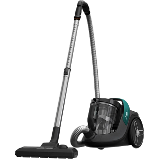 Пылесос безмешковый Tefal/ Пылесос безмешковый Tefal, объем пылесборника 2.5 л, механическое управление/управление на ручке, сухая уборка, индикация заполнения пылесборника, уровень шума до 73 дБ, цвет черно-зеленый