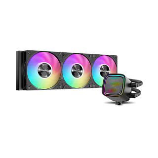 Водяное охлаждение для процессора/ Water Cooling System SAMA L50 240BK (290W, 240mm, Black, ARGB/ Fans: 2x120mm, 72.3CFM, 28dBA, 2200RPM/ Pump height 66mm, 3000RPM, Rad thickness 27mm/ S: 1851, 1700, 1200, 115X, AM5, AM4)