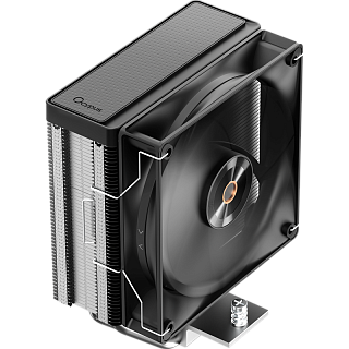 Кулер для процессора/ CPU Cooler Ocypus Delta A40 Elite BK (220W, 4-pin PWM, 156.7mm, Al/Cu, 4x6mm, 1x120mm, 73CFM, 29dBA, 2000RPM, S: 1851/1700/1200/115X, AM5/AM4, black)