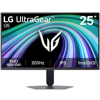 Монитор LG UltraGear 25G523B-B 24.4'' 1920x1080, IPS, 178x178, 300nit, 200Hz, 1ms, 2HDMI/DP, noUSB-A, Audio out, T, ExtPWR, 100x100VESA, Фиолетово-серый, 1y