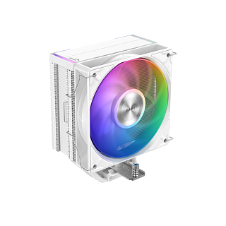 Кулер для процессора/ CPU Cooler SAMA A40L WH (240W, 4-pin PWM, 152mm, 4x6mm, ARGB, 1x120mm, 75.2CFM, 29dBA, 2200RPM, S: 1851/1700/1200/115X, AM5/AM4, white)