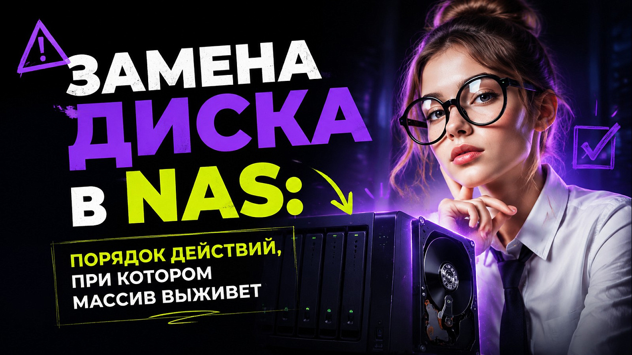 Замена диска в NAS: порядок действий, при котором массив выживет