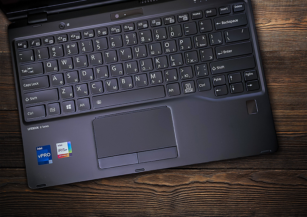 Ноутбук-трансформер Fujitsu LIFEBOOK U9312X 4G-LTE BLACK, Intel Core i7-1265U, 13.3" Full HD IPS, Touch & Wacom Active ES pen, 32GB LPDDR4X-4266, SSD2TB PCIe GEN4, Intel Iris Xe Graphics, WINDOWS 11 PRO, КЛАВИАТУРА RU/US, гарантия 1 год, сделано в Японии, фото 3