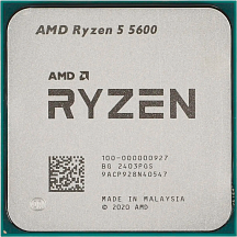 Процессор AMD Ryzen 5 5600, AM4, OEM, 6 ядер, 12 потоков, до 4.4 ГГц, Zen 3