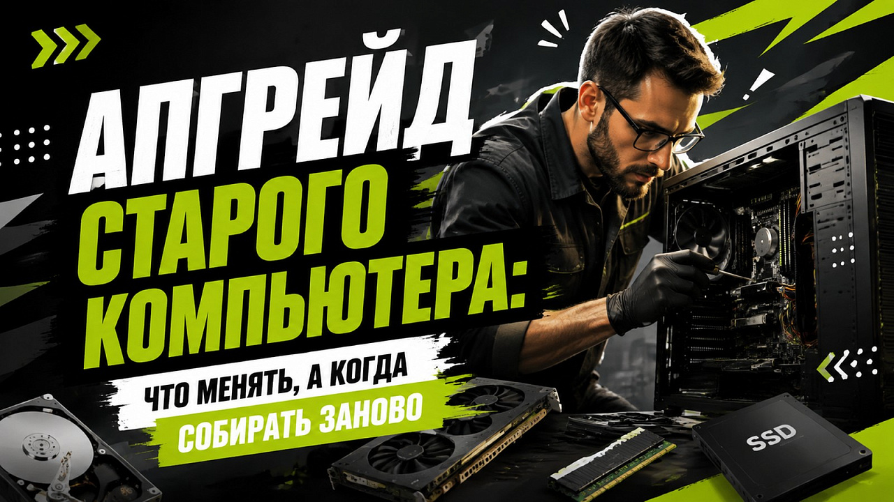 Апгрейд старого компьютера: что менять, а когда собирать заново