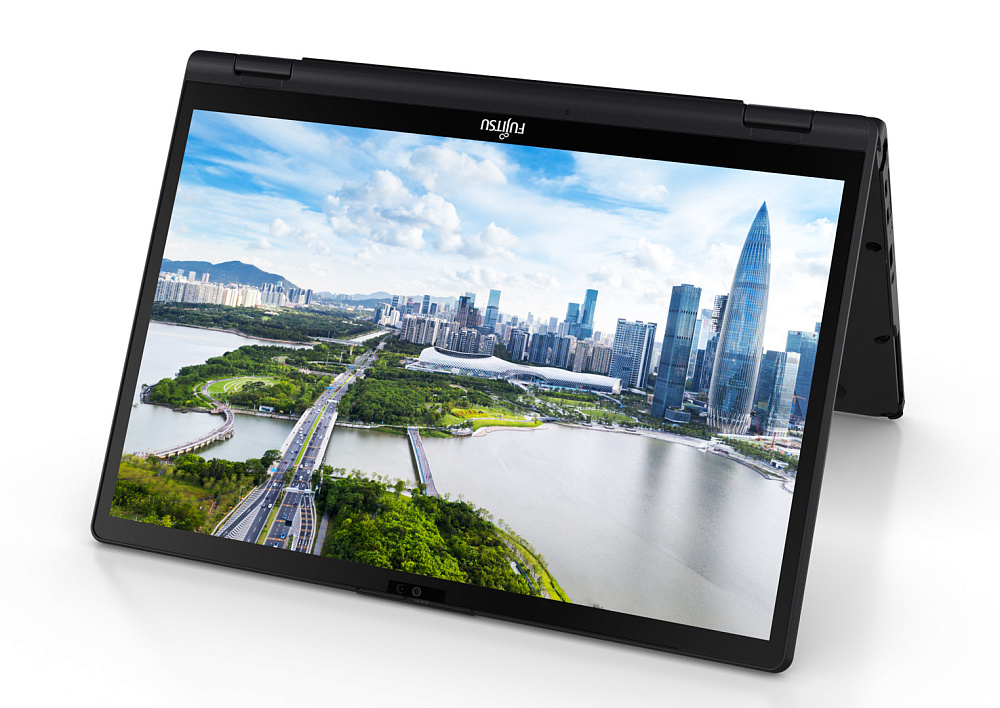Ноутбук-трансформер Fujitsu LIFEBOOK U5313X U5313X52BRU2TB BLACK 360°, Intel Core i5-1335U, 16GB LPDDR5-4800MHz, SSD 2TB, Intel Iris Xe Graphics, 13,3" WUXGA Touch, WINDOWS 11 PRO, КЛАВИАТУРА RU/US, сделано в Японии, гарантия 1 год, фото 6