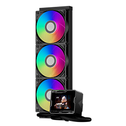 Система жидкостного охлаждения PcCooler GT360M ARGB Display BK, вентилятор 120 мм, шум 33.7 дБА, AM5