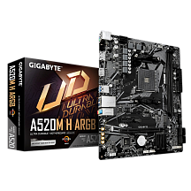 Материнская плата Gigabyte A520M H ARGB, AM4, AMD A520, Micro-ATX, DDR4