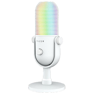 Микрофон Razer Seiren V3 Chroma - White Microphone (RZ19-05060200-R3M1)