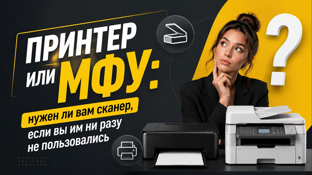 Принтер или МФУ: нужен ли вам сканер, если вы им ни разу не пользовались