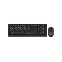 Комплект клавиатура и мышь A4Tech + Fstyler FG1010, радиоканал, серый